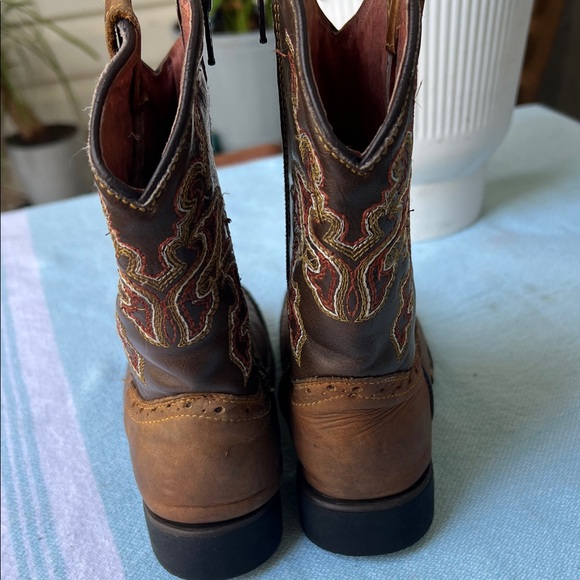 Kids Western Cowboy Boots - Brown - Picture 6 of 12